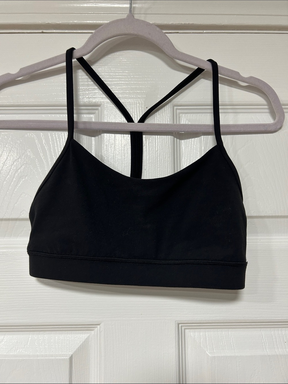 lululemon athletica Black flow Y Light-Support Sports Bra